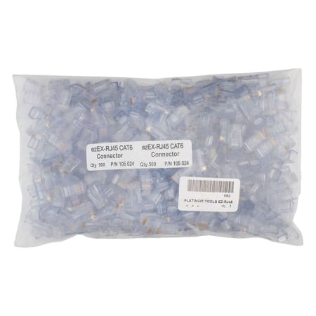ezex44 - ezex-rj45 cat6 connector 500pc bag
